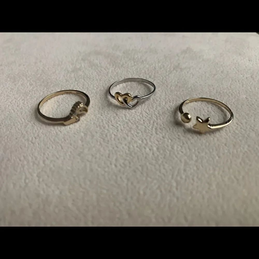 Double heart Ring 14k solid gold perfect gift - Picture 8 of 10